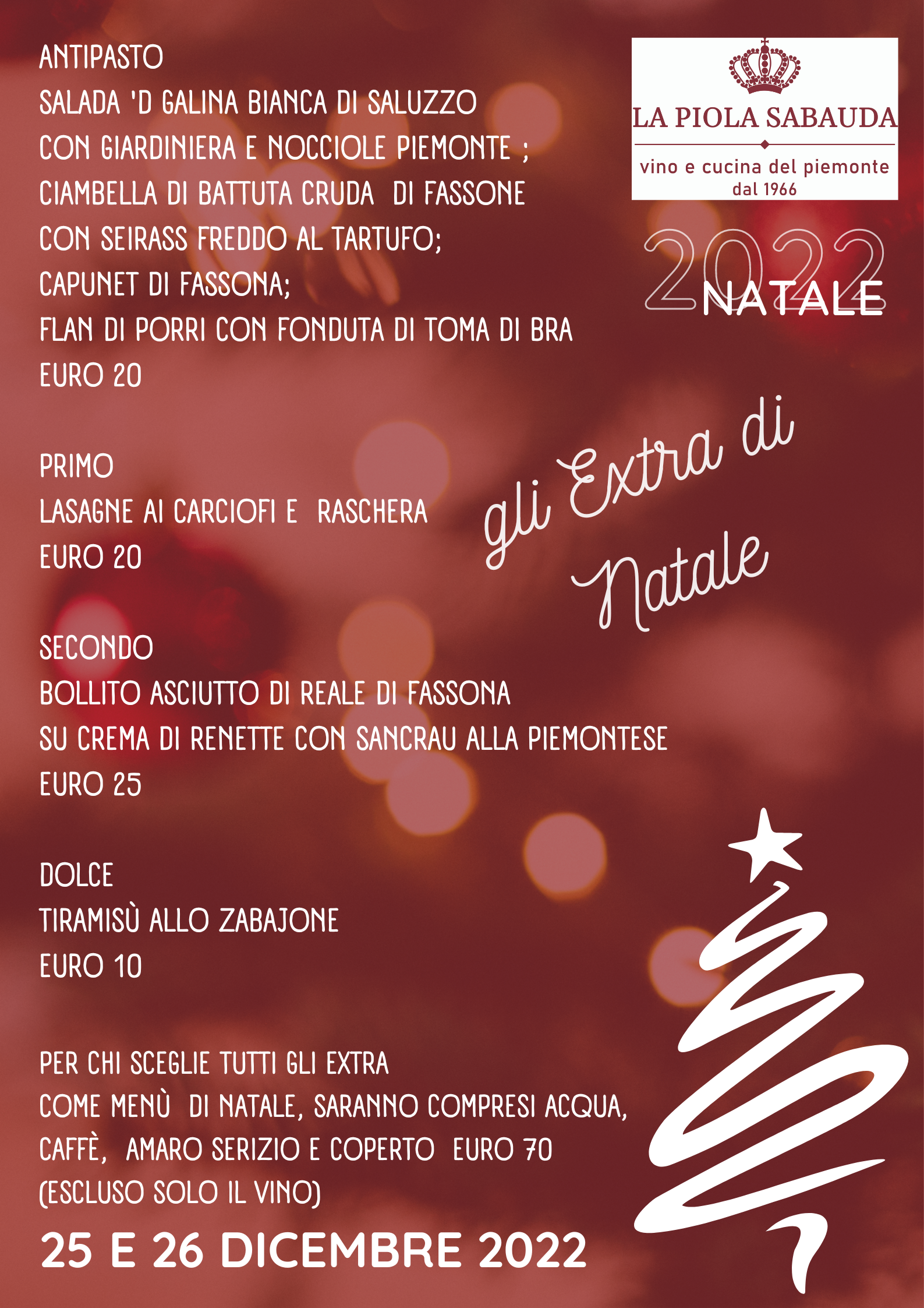 La Piola Sabauda Natale 2022